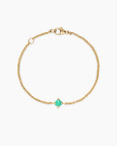 Chatelaine® Teen Bracelet in 18K Yellow Gold with Chrysoprase, 4mm